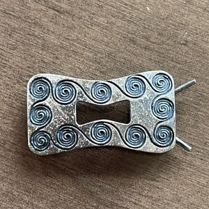 Vintage Barrette pewter barrette  1960s